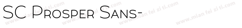 SC Prosper Sans字体转换